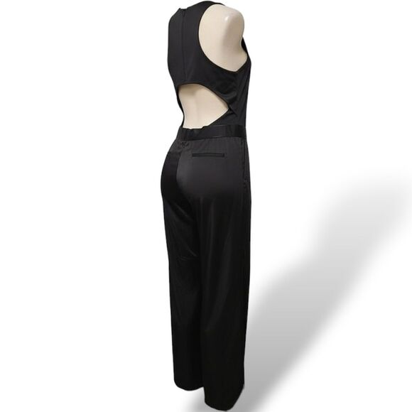 Victoria's Secret Satin Halter Jumpsuit- Size XLarge -EUC $128 retail - Picture 5 of 11